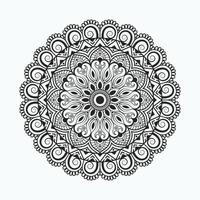 decorativo circolare fiore mandala design su semplice sfondo gratuito vettore