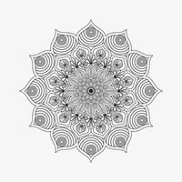 decorativo circolare fiore mandala design su semplice sfondo gratuito vettore