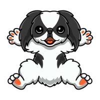 carino giapponese mento cane cartone animato vettore