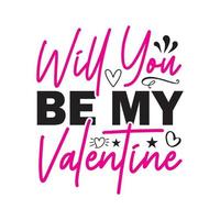 San Valentino svg design vettore