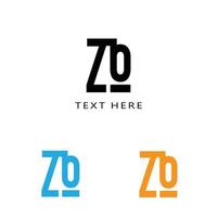 zb iniziale lettera logo design vettore