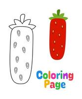 colorazione pagina con alfabeto io per bambini vettore