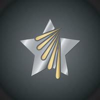 modello di stock di design logo stella. icona vettoriale stella