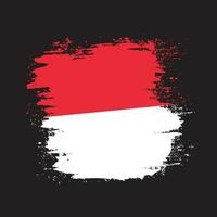 nuovo Indonesia grungy bandiera vettore