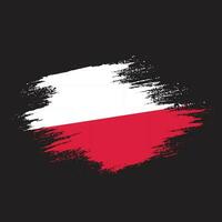 colorato grunge struttura Polonia Vintage ▾ bandiera vettore