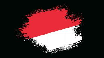 Indonesia grunge stile bandiera vettore
