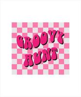 Groovy Vintage ▾, tipografia t camicia Stampa design grafico illustrazione vettore. margherita ornamento fiore design. vettore