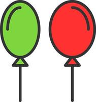palloncini vettore icona design