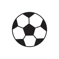 vettore calcio palla su un' bianca sfondo. calcio logo. calcio palla design.