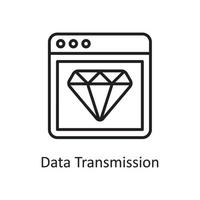 dati trasmissione vettore schema icona design illustrazione. design e sviluppo simbolo su bianca sfondo eps 10 file