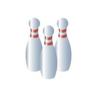 icona del birillo da bowling vettore