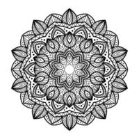 mandala colorazione libro pagina. circolare modello per henné, mehendi, tatuaggio, Vintage ▾ decorativo ornamento, tessile Stampa, sfondo, sfondo, parete carta, confezione carta. boho elegante, etnico modello. vettore