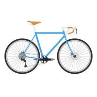 bicicletta vettore, blu classico ghiaia bicicletta illustrazione, isolato su bianca sfondo vettore