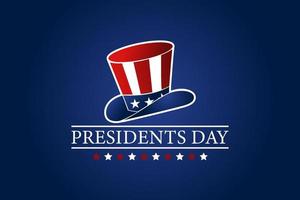presidenti giorno vettore illustrazione. del presidente giorno celebrazioni. il design concetto per il sfondo con il del presidente cappello.