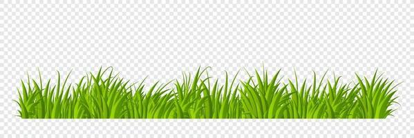 verde erba confine piatto stile design. cartone animato estate verde erba natura paesaggio campo. vettore illustrazione