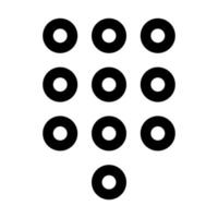 tastiera icona linea isolato su bianca sfondo. nero piatto magro icona su moderno schema stile. lineare simbolo e modificabile ictus. semplice e pixel Perfetto ictus vettore illustrazione.