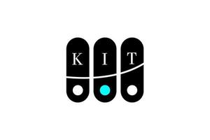 kit lettera e alfabeto logo design vettore