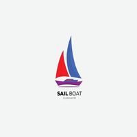 barca design colore icona logo illustrazione vettore