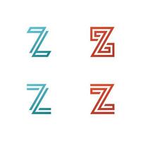 lettera z logo vettore modello. creativo z lettera iniziale logo design