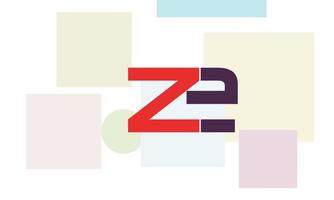 alfabeto lettere iniziali monogramma logo ze, ez, z ed e vettore