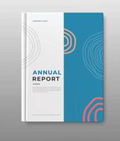 modello attività commerciale annuale rapporto copertina libro design vettore