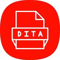 dita file formato icona vettore