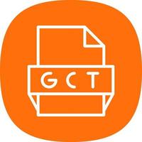 gtc file formato icona vettore