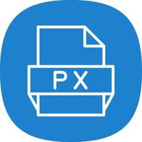 px file formato icona vettore