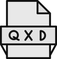 qxd file formato icona vettore