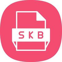 skb file formato icona vettore