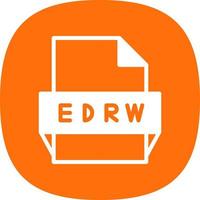 edrw file formato icona vettore