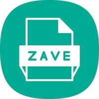 zave file formato icona vettore