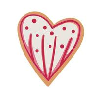 biscotti per San Valentino S giorno, decorativo oggetti per madre S giorno, San Valentino S giorno, donne S giorno e san valentino. cartone animato stile, vettore illustrazione.