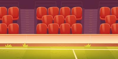 rosso plastica posti a sedere su sport stadio tribuna vettore
