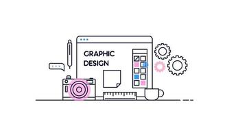 astratto lineare di grafico disegno, ragnatela design e sviluppo concetti. elementi per mobile e ragnatela applicazioni. vettore