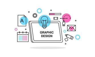 astratto lineare di grafico disegno, ragnatela design e sviluppo concetti. elementi per mobile e ragnatela applicazioni. vettore