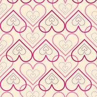 Vector seamless pattern con i cuori