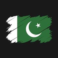 Pakistan bandiera spazzola vettore