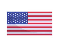 emblema della bandiera degli Stati Uniti vettore