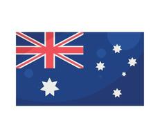 australiano bandiera emblema vettore