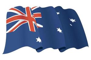 australiano bandiera agitando vettore