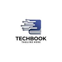 Tech libro logo icona vettore isolato