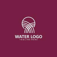 acqua logo icona vettore isolato