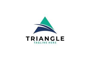 triangolo logo attività commerciale icona vettore isolato