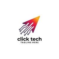 clic logo icona vettore tecnologia isolato