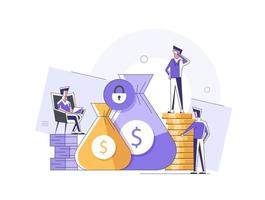 investimento e analisi i soldi profitto, redditizio investimento, finanziamento finanziario consulenza, risparmi vettore