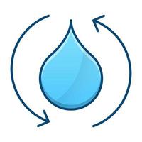 acqua purificazione icona, adatto per un' largo gamma di digitale creativo progetti. contento creando. vettore