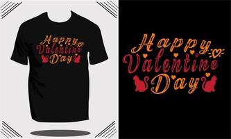 San Valentino donne t camicia design o San Valentino t camicia design modello e vettore