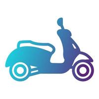 scooter icona, adatto per un' largo gamma di digitale creativo progetti. contento creando. vettore