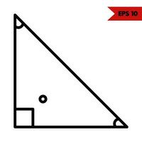 illustrazione di righello linea icona vettore